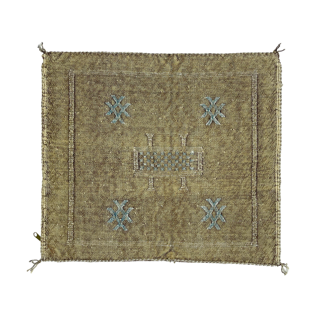 Cactus Silk Square Cushion Cover - Cacao 45x45cm