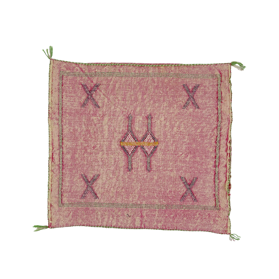 Cactus Silk Square Cushion Covers - Pink 45x45cm