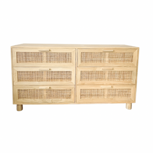 The Isola Dresser 6 Drawers