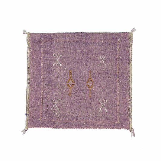 Cactus Silk Square Cushion Covers - Violet 45x45cm