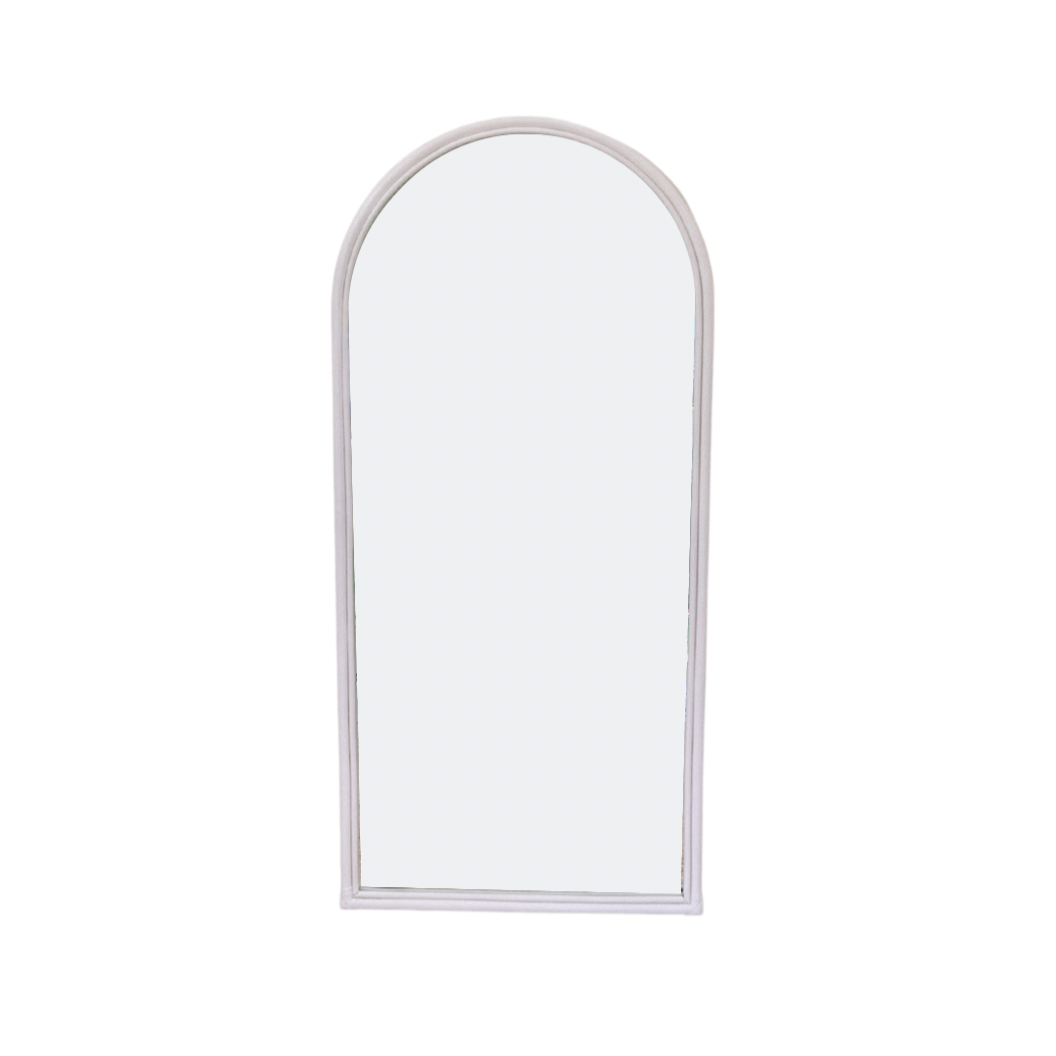 white arch mirror