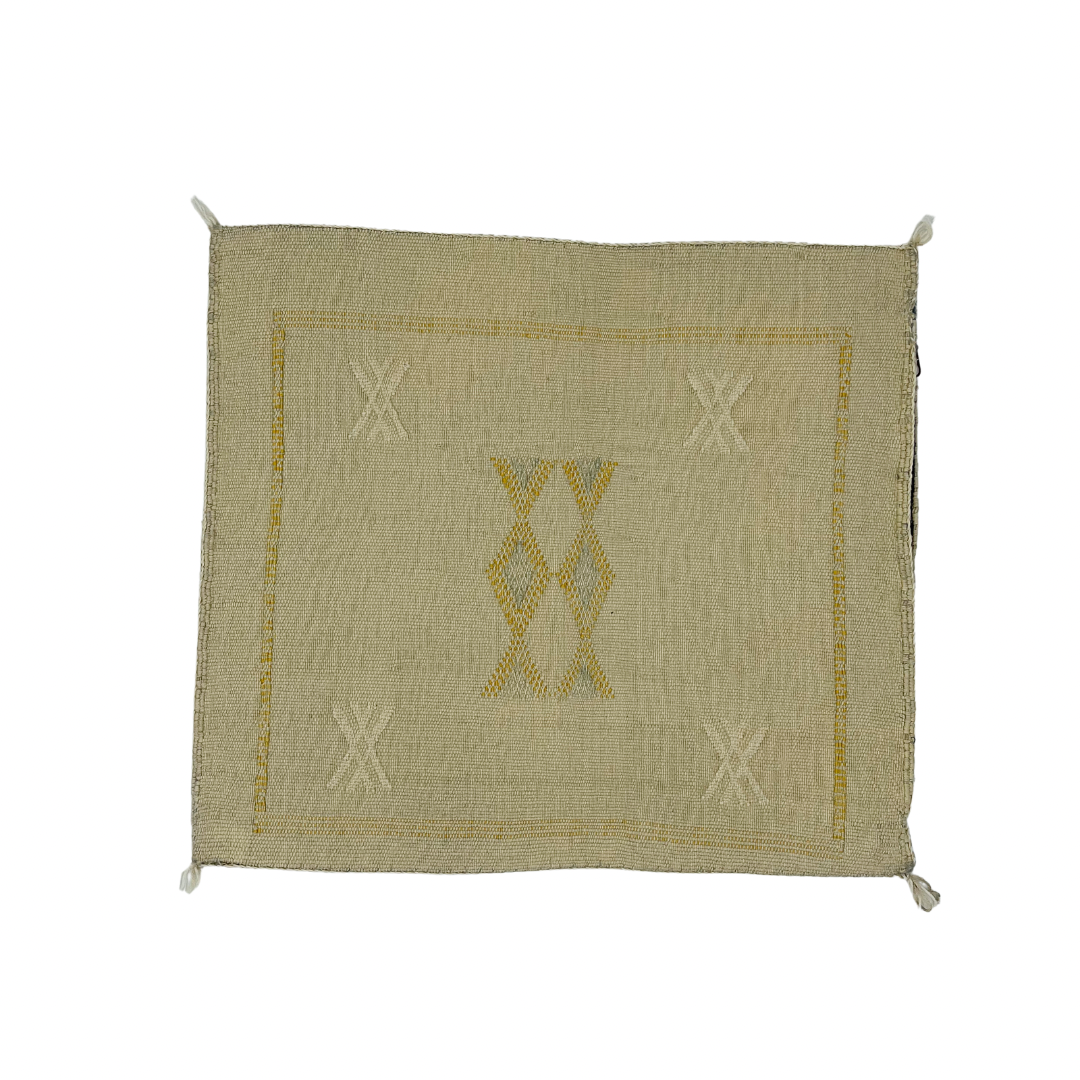 Cactus Silk Square Cushion Cover - Yellow 45x45cm