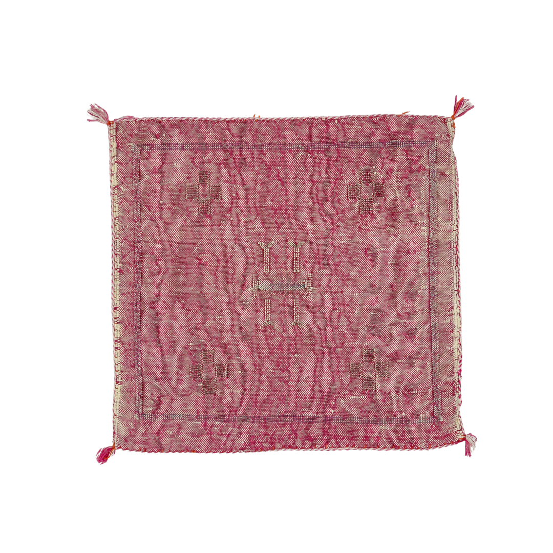 Cactus Silk Square Cushion Covers - Pink 45x45cm