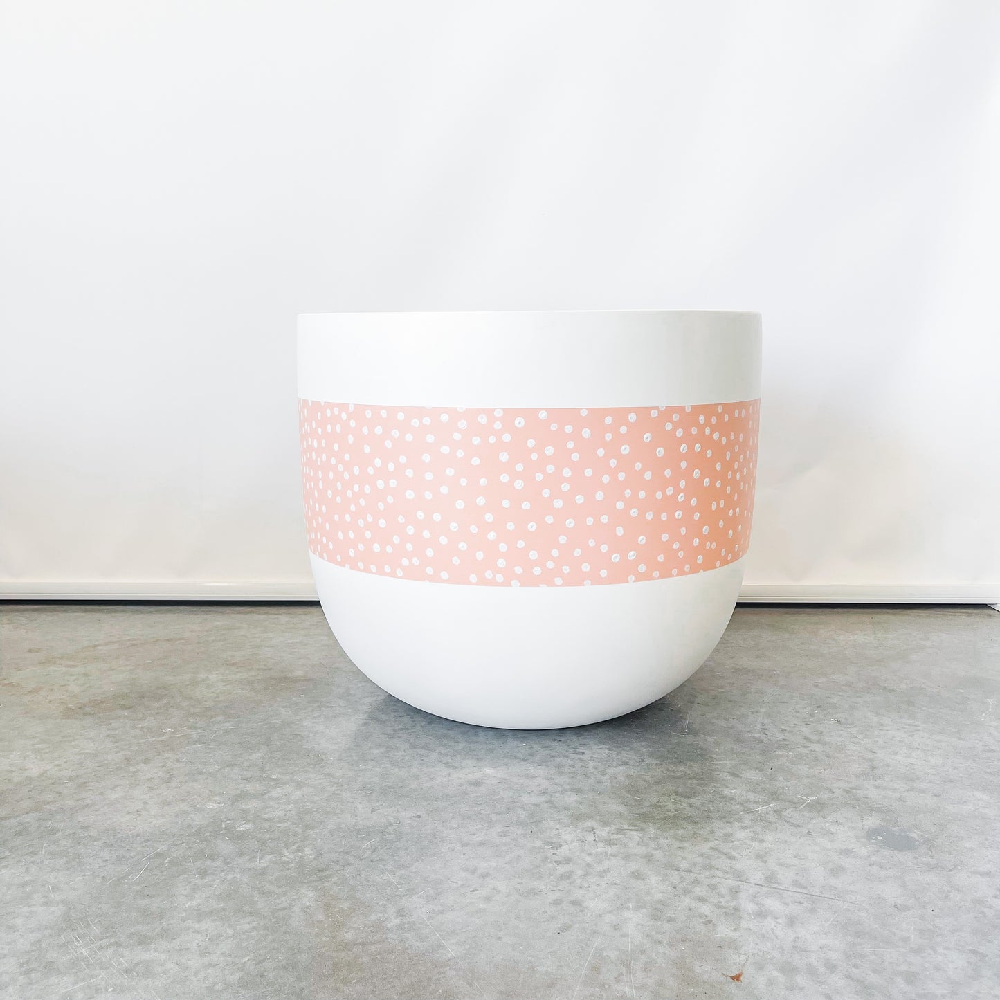 The Polka  Hand Painted Pot